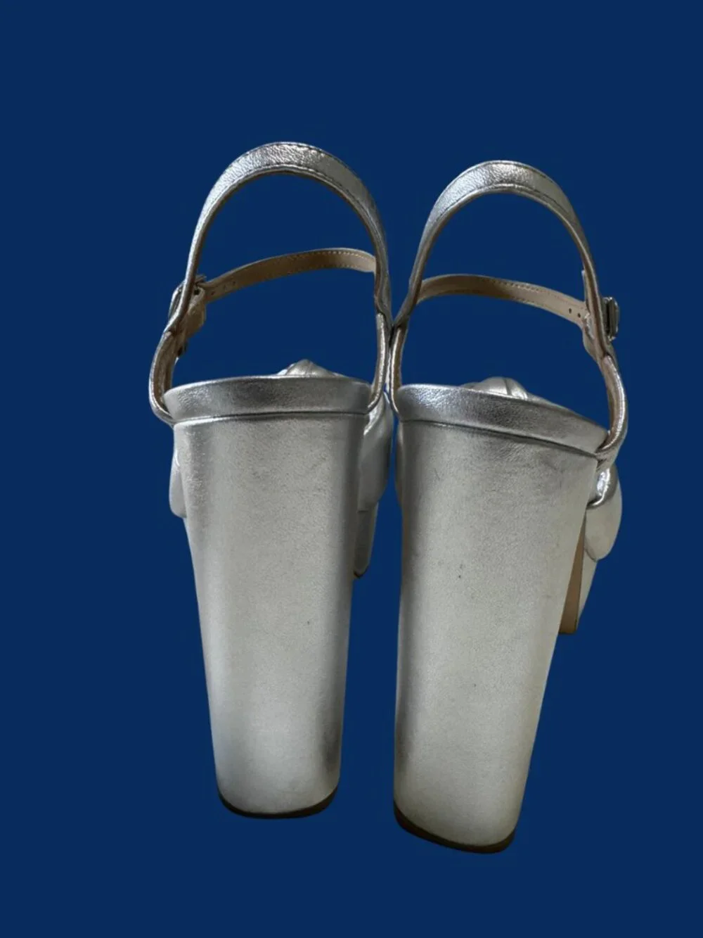 MICHAEL Michael Kors Silver Knot Platform Heels